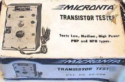 Micronta tandy transistor tester pnp npn japan