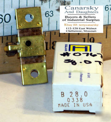 New 1 square d B28 thermal overload relay 