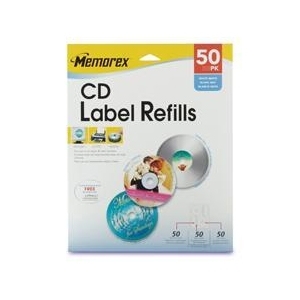 New memorex 32020412 50 pack cd label refills