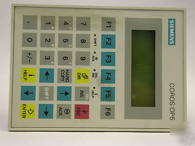 Siemens coros OP5 operator panel OP5-A1 interfacekeypad