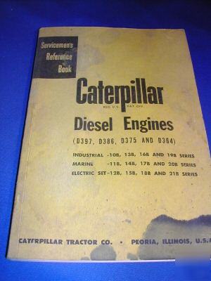 Cat caterpillar diesel engines tractors D397 D386 D375 