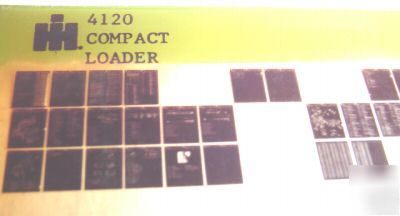 Ih 4120 compact tractor loader parts catalog microfiche