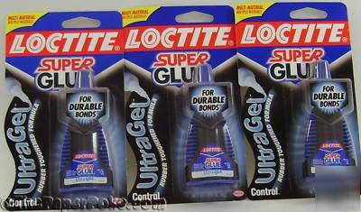 Loctite super glue ultragel triple pack free shipping