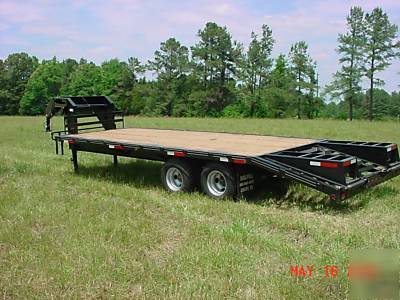 New 2010 30' 10 ton gooseneck deckover trailer