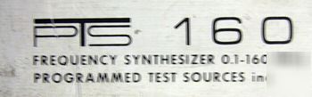 Pts programmed test sources 160 frequency synthesizer