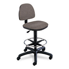 Safco precision extended height swivel stool with adju