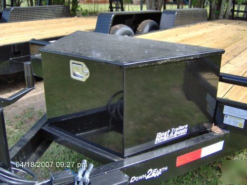 18 bobcat equipment car hauler utility flat bed trailer