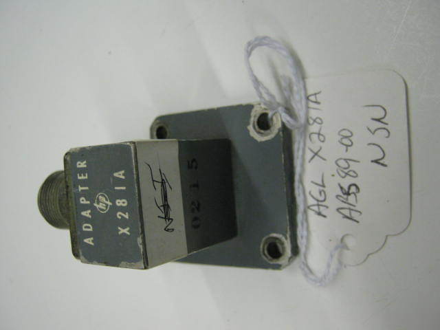 Agilent X281A waveguide/coax adapter