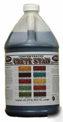 Concentrated concrete acid stain. 1 ga midnight black