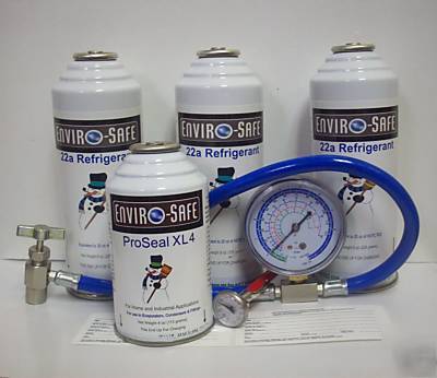 Enviro-safe 22A refrigerant leak repair & recharge kit 