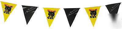 New black cat fireworks official 20' pennant string * 