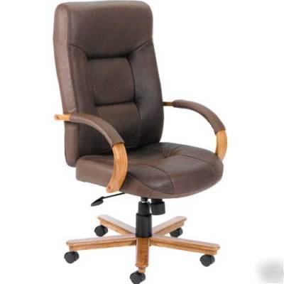 New conference chair leather wood office executive room 