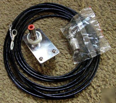 New cb antenna chrome professional mount with coax 