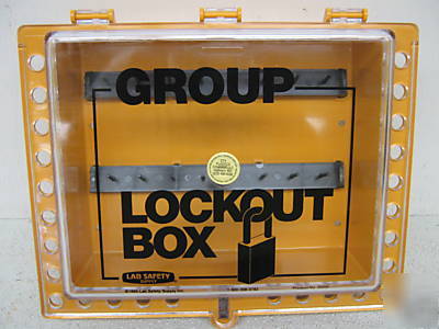 New group lockout box yellow lab safety supply 
