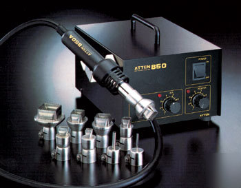 New smt smd hot air rework solder station 8502 + 9 tips
