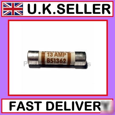 10 x 13 amp electrical fuses fast uk dispatch