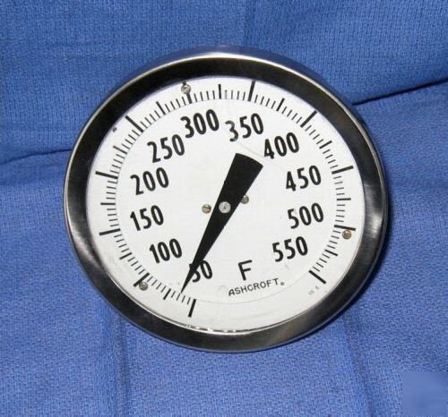 Ashcroft 50-550 degrees f thermometer 