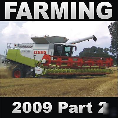 Farming 2009 part 2 tractor john deere case claas 2XDVD
