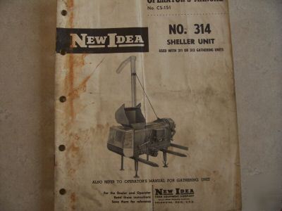 New idea no 314 sheller unit 311 312 manual om $30
