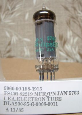 New jan 5763 philips electron tubes 100 ea