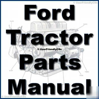 Parts manual for 1953 - 1964 ford tractor manuals on cd