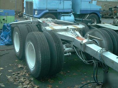 Tandam axle trailer suspenion,tires and wheels,airbrake
