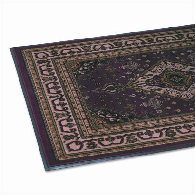 Woven oriental rug- floor mat, 49.5 x 68., burgudy