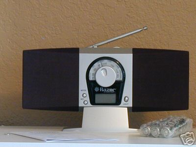  - compact radio with clock