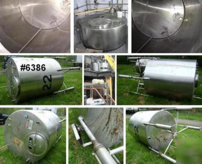 1,000 gallon mix tank - t-316 s/s #6386