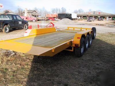 2007 heavy duty tilt equipment trailer, 21,000 gvwr 