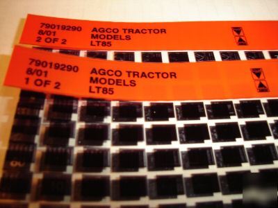 Agco LT85 tractor parts catalog microfiche 
