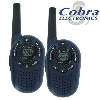 Cobra ultra compact two way radio 2 radios hand (r))