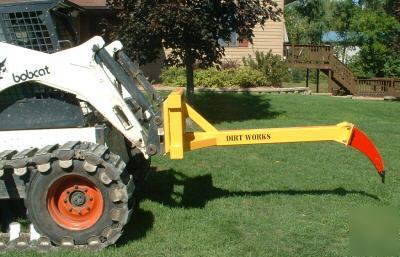 Dirt works multi-digger bobcat skid steer attachment