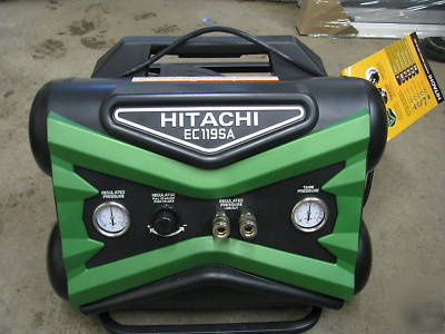 Hitachi twin stack 4 gallon air compressor EC119SA 