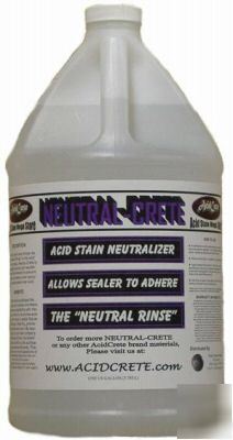 Neutral crete concentrated acid stain neutralizer 1 ga 