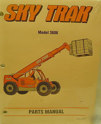 Sky trak skytrak forklifts 3606 parts repair manual 