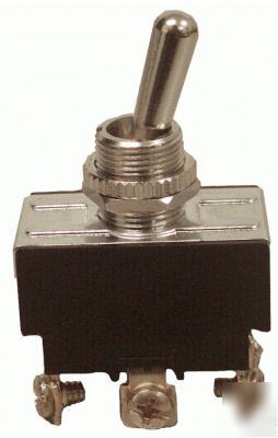 Toggle switch, heavy duty, on-off-on