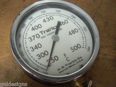 Trerice bottom-connected dial thermometer 250-500F/260C