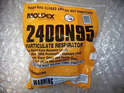 10 pack moldex 2400N95 respirator masks 