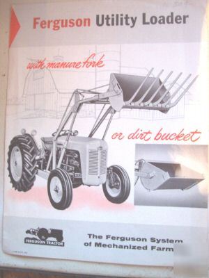 1956 massey ferguson tractor loader farm manual 