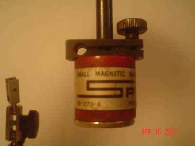 (2) small magnetic bases, spi, for dial indicator, 