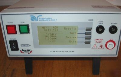 Associated research 3605 hipot iii high voltage tester 