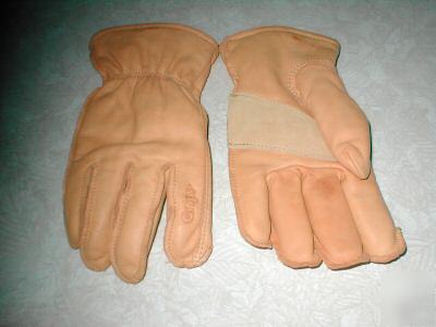 Buck shin work gloves..