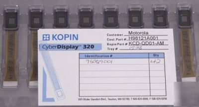 Kopin cyberdisplay 320 monochrome display .24