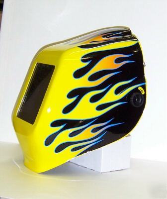 New jackson halo x yellow flames welding helmet 6OZ.
