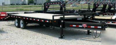 New pj 25' deckover pintle open 15K trailer equipment