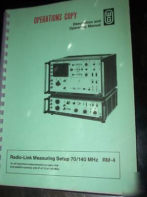 Wandel & goltermann rms-4 rme-4 microwave measurement