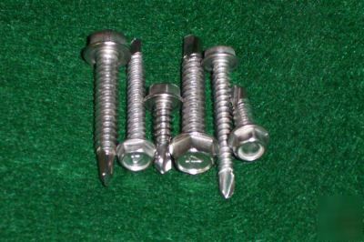#10 x 1 3/4 self-drilling (tek) 410 stainless screws