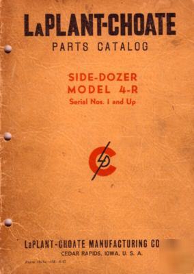 '47 laplant-choate side-bulldozer parts catalog