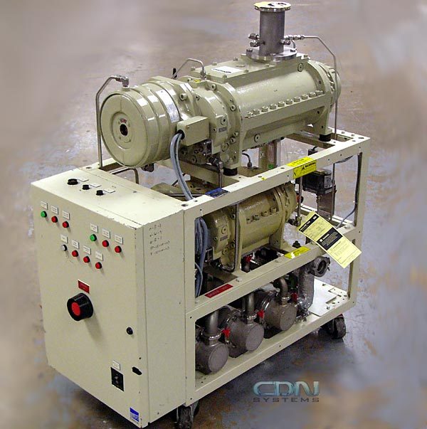 Ebara 80X25 dry vacuum pump + booster/blower + controls
